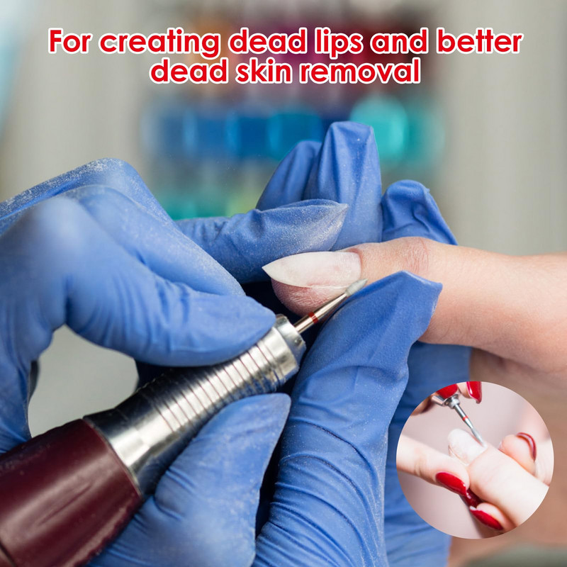 Kutikulas urbji Liesmas uzgalis manikīram pedikīram dimanta urbis pulēšanas vīles slīpēšanas galviņas Instrumenti akrila gēla nagiem