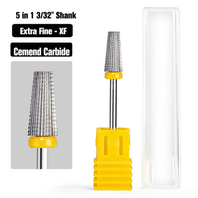 Karbīda volframa nagu urbjmašīna manikīra urbjmašīna frēzēšanai nagu vīlēm Bufera nagu mākslas aprīkojuma piederums