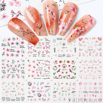 12GB Spalvas Dream Catcher ūdens pārneses slīdņi nagu rakstzīmju līnijai nagu mākslas uzlīmei manikīra dekorēšanai NFBN2569-2580