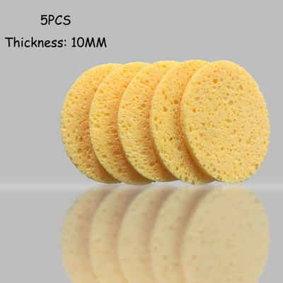 5 tk pehmest naturaalsest puidumassist ellipsikujuline käsn kaasaskantav nahahooldus tselluloosist käsn keha näopuhastusvahend käsnast meigivahend