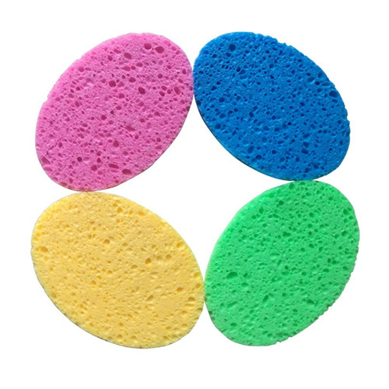 5 tk pehmest naturaalsest puidumassist ellipsikujuline käsn kaasaskantav nahahooldus tselluloosist käsn keha näopuhastusvahend käsnast meigivahend