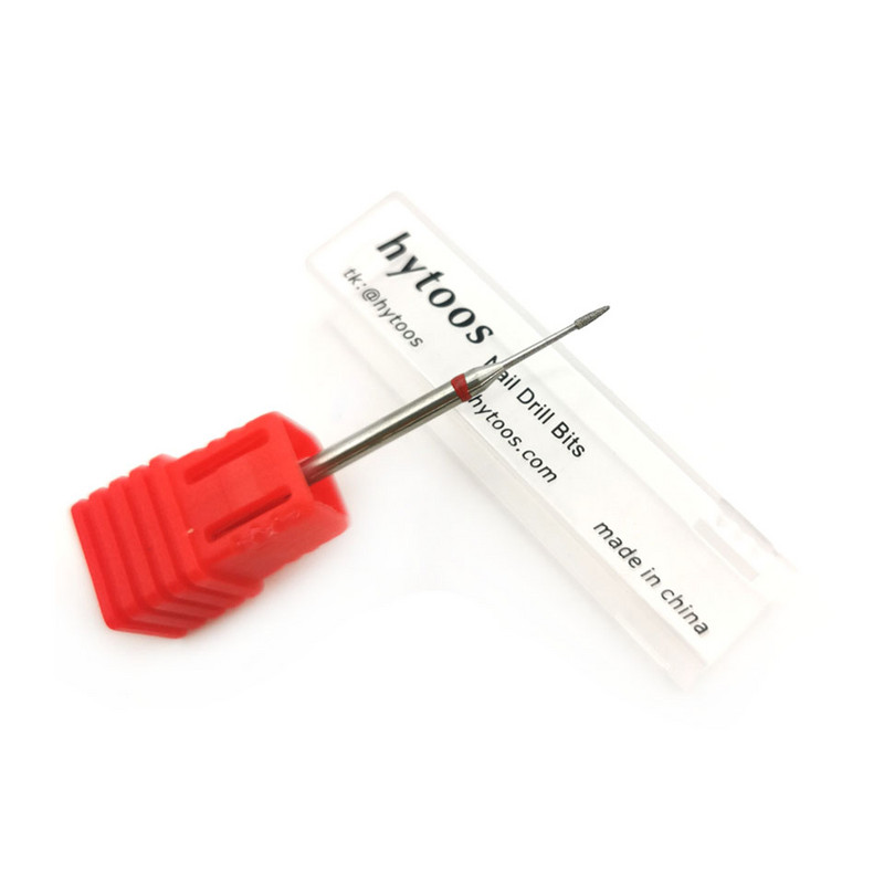 HYTOOS maza konusa slīpēšanas galviņa smalki dimanta kutikulas nagu urbji 3/32 rotējošie nagu urbji elektriskie urbji