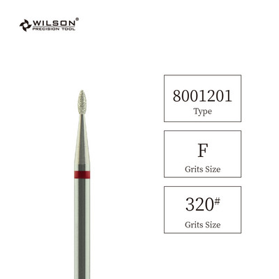 WILSON 1,2 mm Flame Shape Diamond BitsTools Rezači za nokte za manikuru Svrdla pribor za nokte besplatno