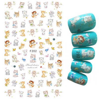 1Gb multfilmas putnu kaktusa nagu mākslas uzlīme Līmējošā uzlīme Abstrakta kļavas lapas lentes nagu uzlīme nagu mākslas piederumi