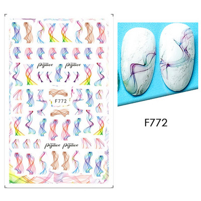 1Gb multfilmas putnu kaktusa nagu mākslas uzlīme Līmējošā uzlīme Abstrakta kļavas lapas lentes nagu uzlīme nagu mākslas piederumi