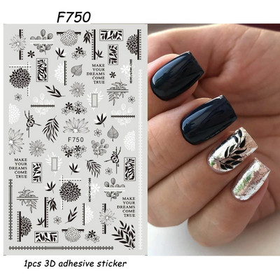 1Gb multfilmas putnu kaktusa nagu mākslas uzlīme Līmējošā uzlīme Abstrakta kļavas lapas lentes nagu uzlīme nagu mākslas piederumi