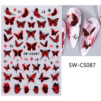 Sacred Heart Constellation 3D Nails Art Stickers Bronzing Golds Silver Heart Star pentru manichiura Decalcomanii Tatuaj PPSTZ-X009