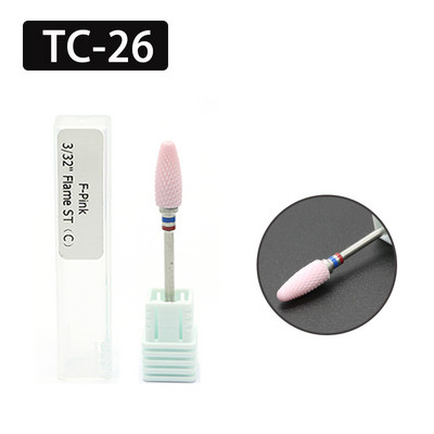 OGEYERO svrdla za nokte Plamena keramička rezača za manikuru Električna pedikura Bitovi za nokte Turpije za skidanje gela Alati za nokte