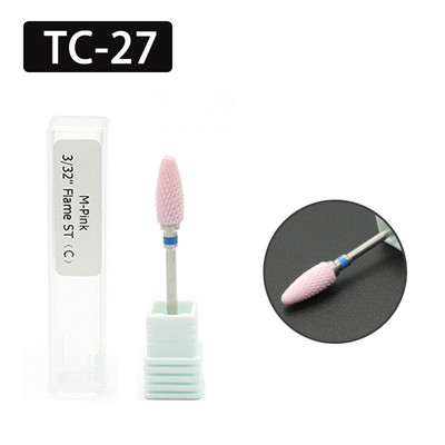 OGEYERO svrdla za nokte Plamena keramička rezača za manikuru Električna pedikura Bitovi za nokte Turpije za skidanje gela Alati za nokte