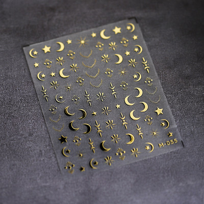 1 loksnes spīdīgs zelta lāzers, 3D Ziemassvētku loks nagu mākslas uzlīme, reljefs, mugurpuse, lipīga nagu mākslas uzlīme, DIY manikīra dekori, slīdņi