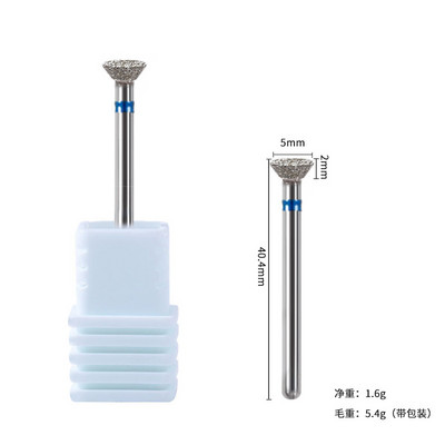 Cuticle Clean körömfúrófej Távolítsa el a túlfolyó ragasztót eszköz Köröm élkezelés Gyémánt csiszológép tartozékok