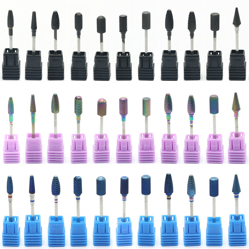 Jauns volframa tērauda nagu urbjmašīnas frēzes manikīram pedikīram nagu vīles Bufera nagu slīpēšanas aprīkojums piederumu rīki