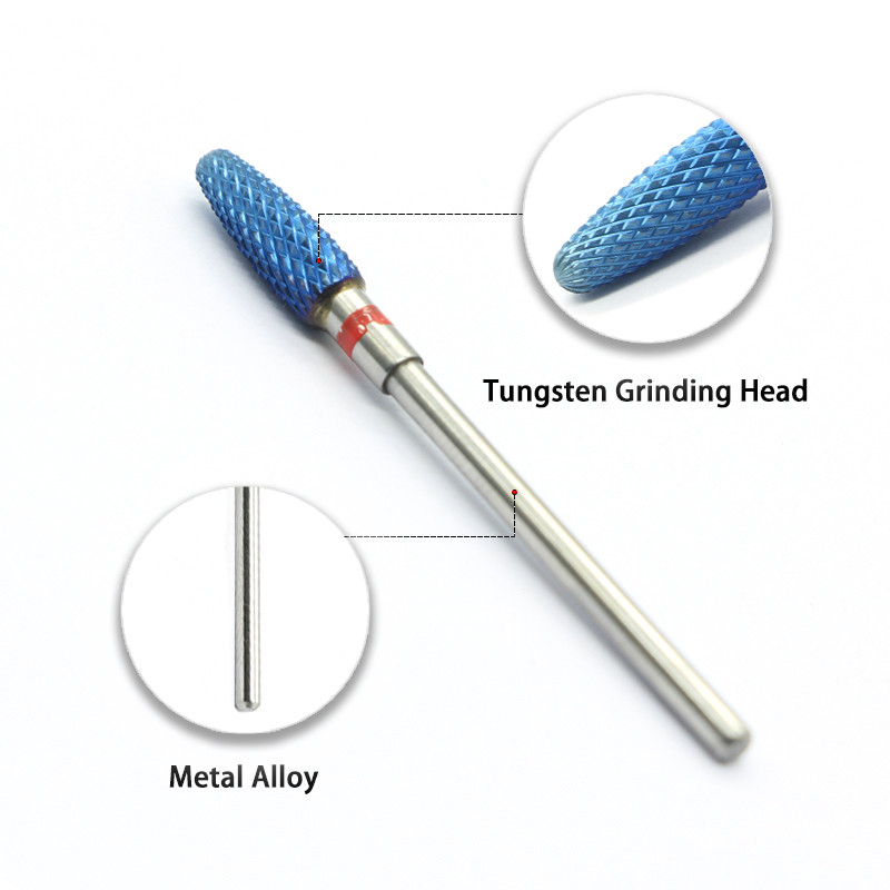 Jauns volframa tērauda nagu urbjmašīnas frēzes manikīram pedikīram nagu vīles Bufera nagu slīpēšanas aprīkojums piederumu rīki