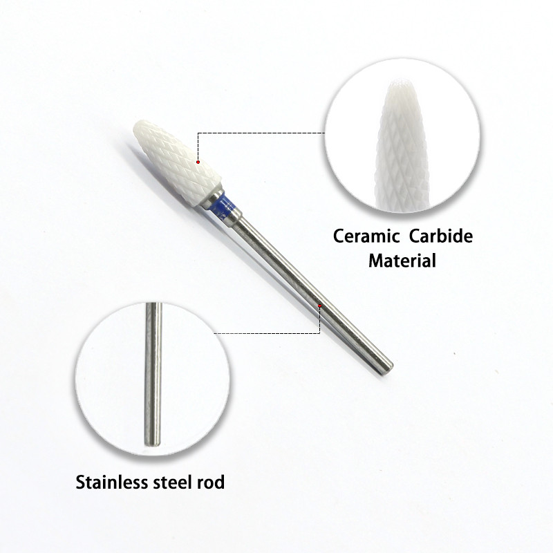 DDQ 7 gab kombinēto frēžu komplekts manikīram, keramikas nagu urbjmašīnu komplekts elektriski noņemšanas želejas pulēšanai