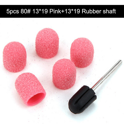 5gab 10*15/13*19 slīpēšanas vāciņi ar gumijas nagu mākslas slīpēšanas lentēm, bloku vāciņi, serdeņa želejas noņemšanas līdzeklis kutikulas urbjmašīnas piederumu rīks