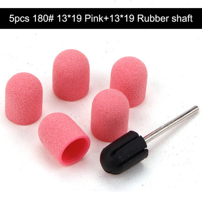 5gab 10*15/13*19 slīpēšanas vāciņi ar gumijas nagu mākslas slīpēšanas lentēm, bloku vāciņi, serdeņa želejas noņemšanas līdzeklis kutikulas urbjmašīnas piederumu rīks