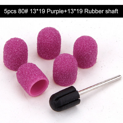 5gab 10*15/13*19 slīpēšanas vāciņi ar gumijas nagu mākslas slīpēšanas lentēm, bloku vāciņi, serdeņa želejas noņemšanas līdzeklis kutikulas urbjmašīnas piederumu rīks