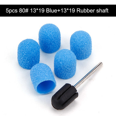 5gab 10*15/13*19 slīpēšanas vāciņi ar gumijas nagu mākslas slīpēšanas lentēm, bloku vāciņi, serdeņa želejas noņemšanas līdzeklis kutikulas urbjmašīnas piederumu rīks