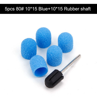5gab 10*15/13*19 slīpēšanas vāciņi ar gumijas nagu mākslas slīpēšanas lentēm, bloku vāciņi, serdeņa želejas noņemšanas līdzeklis kutikulas urbjmašīnas piederumu rīks