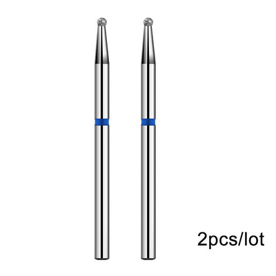 2 kom/lot Bitovi za nokte za manikuru za električnu bušilicu Dijamantna glodalica za manikuru Pedikura Rezač zanoktica Dodaci za nokte