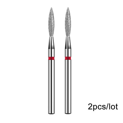 2 kom/lot Bitovi za nokte za manikuru za električnu bušilicu Dijamantna glodalica za manikuru Pedikura Rezač zanoktica Dodaci za nokte