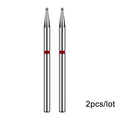 2 kom/lot Bitovi za nokte za manikuru za električnu bušilicu Dijamantna glodalica za manikuru Pedikura Rezač zanoktica Dodaci za nokte