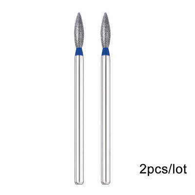 2 kom/lot Bitovi za nokte za manikuru za električnu bušilicu Dijamantna glodalica za manikuru Pedikura Rezač zanoktica Dodaci za nokte