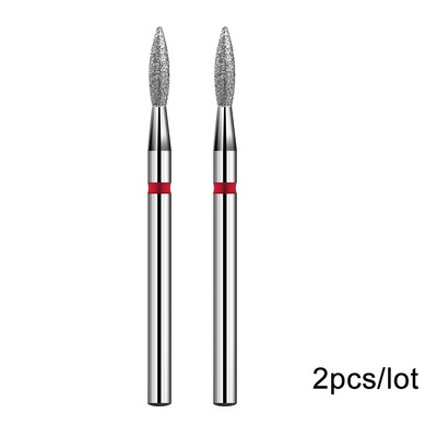 2 kom/lot Bitovi za nokte za manikuru za električnu bušilicu Dijamantna glodalica za manikuru Pedikura Rezač zanoktica Dodaci za nokte