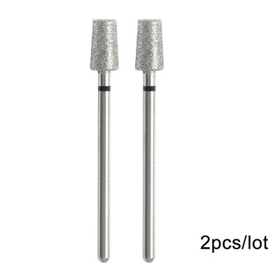 2 kom/lot Bitovi za nokte za manikuru za električnu bušilicu Dijamantna glodalica za manikuru Pedikura Rezač zanoktica Dodaci za nokte