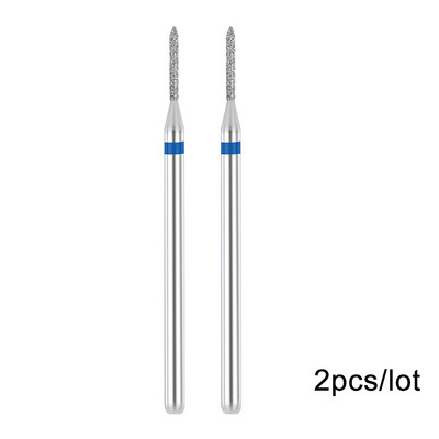 2 kom/lot Bitovi za nokte za manikuru za električnu bušilicu Dijamantna glodalica za manikuru Pedikura Rezač zanoktica Dodaci za nokte