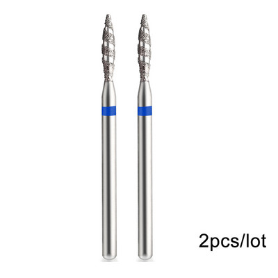 2 kom/lot Bitovi za nokte za manikuru za električnu bušilicu Dijamantna glodalica za manikuru Pedikura Rezač zanoktica Dodaci za nokte