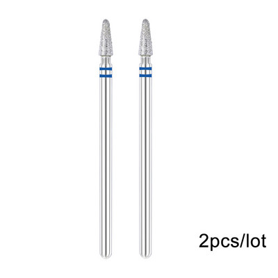 2 kom/lot Bitovi za nokte za manikuru za električnu bušilicu Dijamantna glodalica za manikuru Pedikura Rezač zanoktica Dodaci za nokte