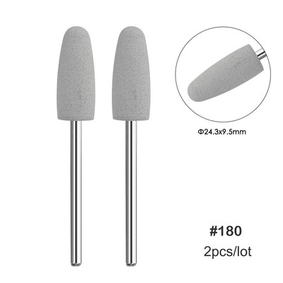 2 kom/lot Bitovi za nokte za manikuru za električnu bušilicu Dijamantna glodalica za manikuru Pedikura Rezač zanoktica Dodaci za nokte