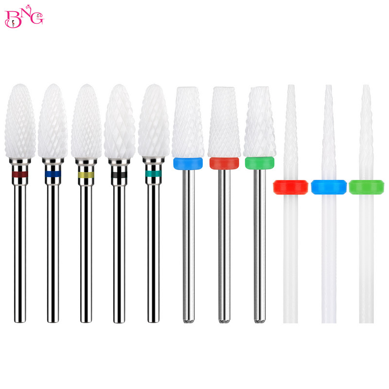 2 kom/lot Bitovi za nokte za manikuru za električnu bušilicu Dijamantna glodalica za manikuru Pedikura Rezač zanoktica Dodaci za nokte