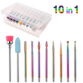 Nagu urbjmašīnas pulēšanas galviņas manikīrs volframa tērauda komplekts nagu noņemšanai pirmsapstrādes pulēšanas galviņas atmirušās ādas pulēšanas rīks