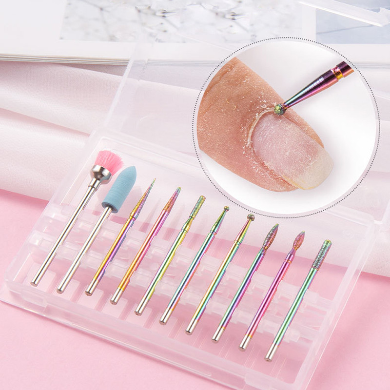 Nagu urbjmašīnas pulēšanas galviņas manikīrs volframa tērauda komplekts nagu noņemšanai pirmsapstrādes pulēšanas galviņas atmirušās ādas pulēšanas rīks