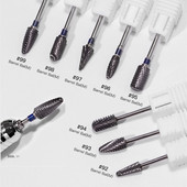 3/32 collu volframa karbīda nagu urbji akrila gēla nagiem kutikulas griezēji manikīrs pedikīrs Embout Ponceuse Ongle