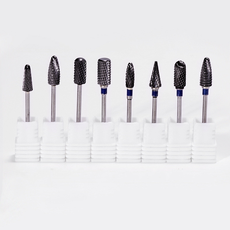 3/32 collu volframa karbīda nagu urbji akrila gēla nagiem kutikulas griezēji manikīrs pedikīrs Embout Ponceuse Ongle