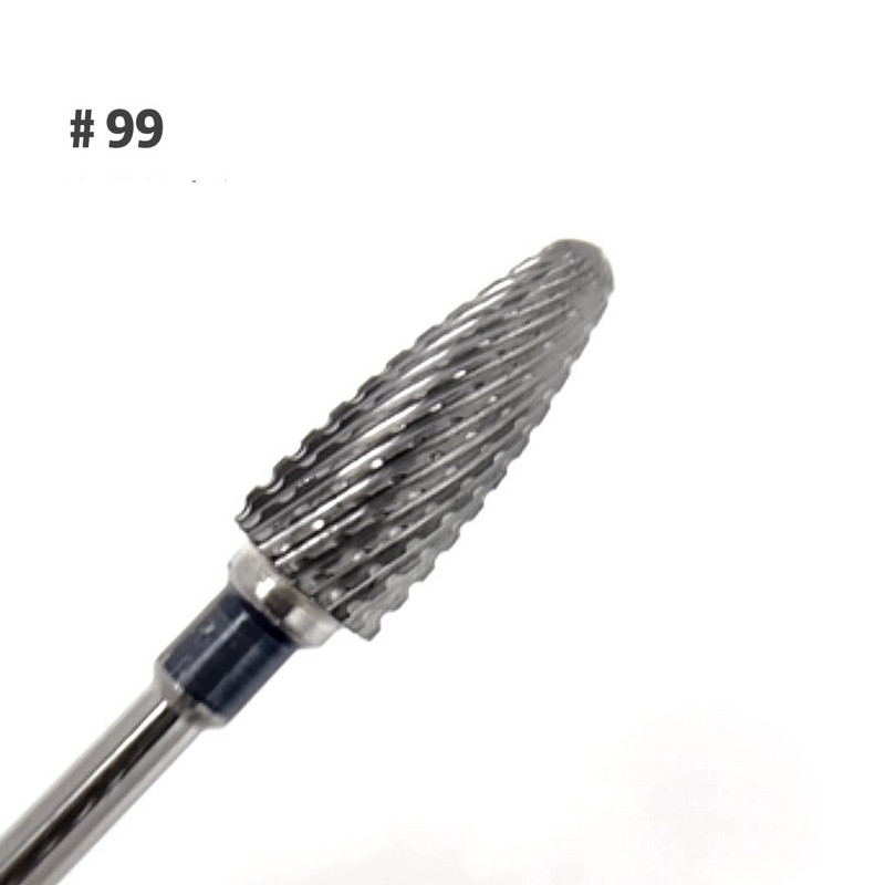 3/32 collu volframa karbīda nagu urbji akrila gēla nagiem kutikulas griezēji manikīrs pedikīrs Embout Ponceuse Ongle