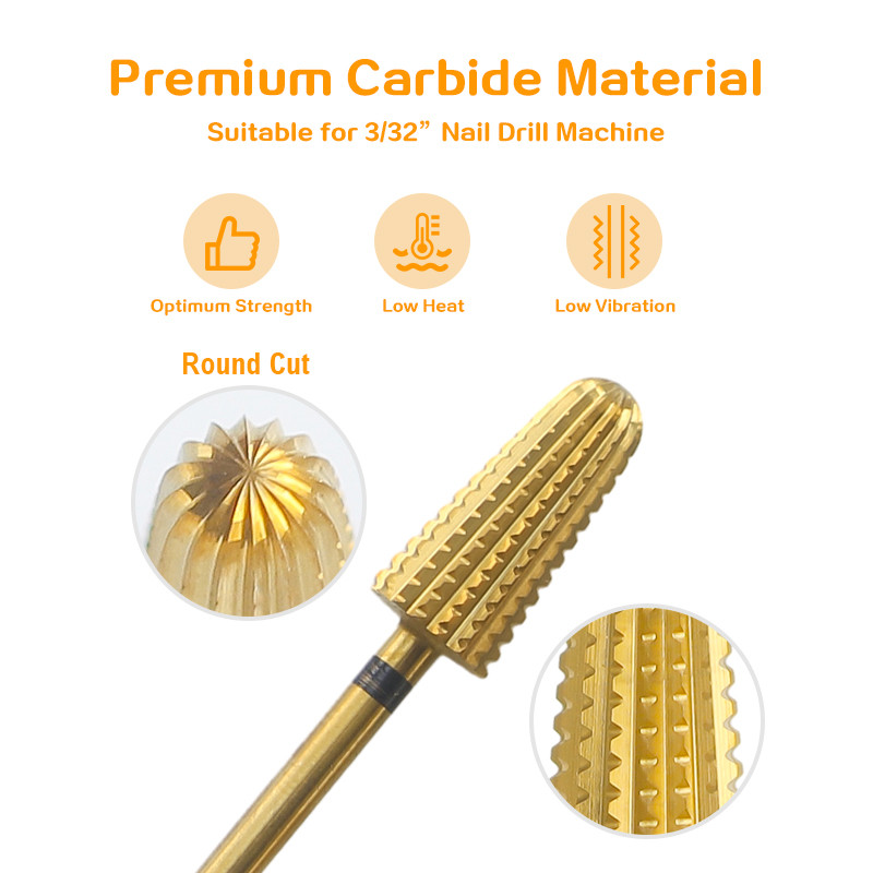 5 vienā volframa karbīda nagu urbjmašīnas divu rotāciju vulkāna tornado frēzēšanas griezējs nagu pulēšanas želeja noņemšanas manikīra instrumenti