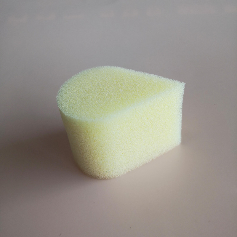 5 gab. Melns Dzeltens Rozā apļveida ūdens pilieni pusapaļas sejas krāsošanas sūklis