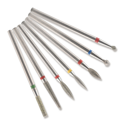 7gab nagu urbjmašīnas dimanta uzgaļi elektriskā manikīra pedikīra mašīnai frēzēšanas griezēja nagu vīles noņemšanas želejas lakas piederumi