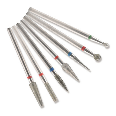 7gab nagu urbjmašīnas dimanta uzgaļi elektriskā manikīra pedikīra mašīnai frēzēšanas griezēja nagu vīles noņemšanas želejas lakas piederumi