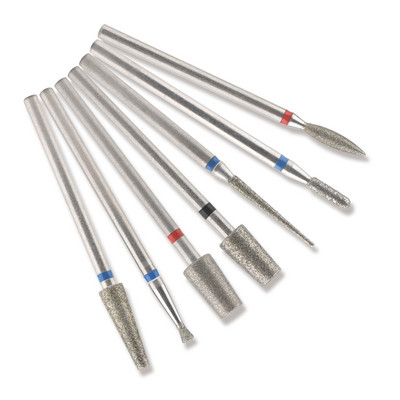 7gab nagu urbjmašīnas dimanta uzgaļi elektriskā manikīra pedikīra mašīnai frēzēšanas griezēja nagu vīles noņemšanas želejas lakas piederumi