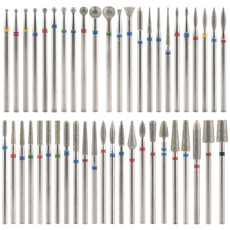 7gab nagu urbjmašīnas dimanta uzgaļi elektriskā manikīra pedikīra mašīnai frēzēšanas griezēja nagu vīles noņemšanas želejas lakas piederumi