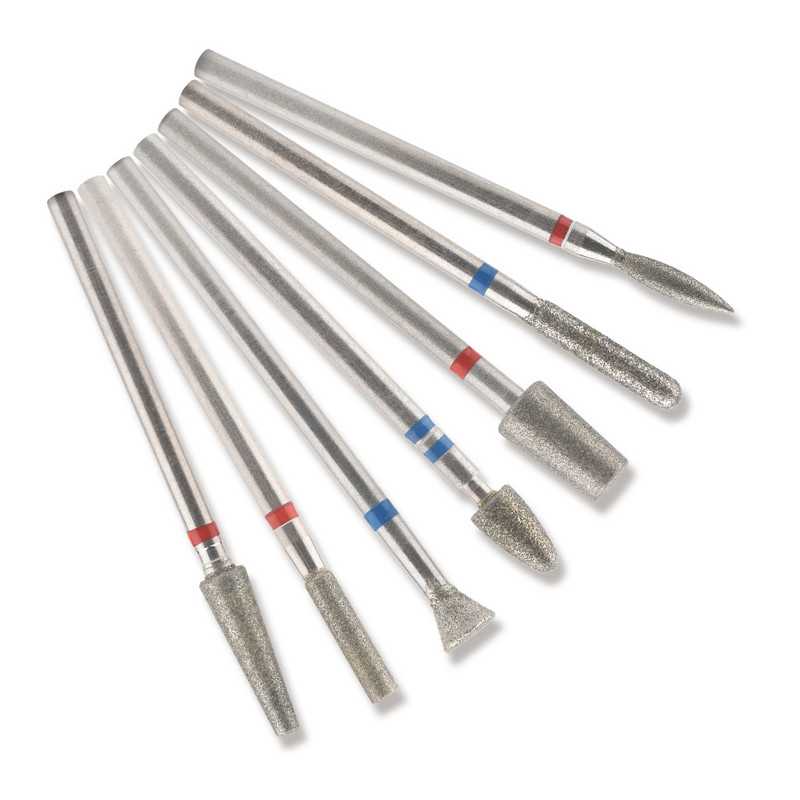 7gab nagu urbjmašīnas dimanta uzgaļi elektriskā manikīra pedikīra mašīnai frēzēšanas griezēja nagu vīles noņemšanas želejas lakas piederumi