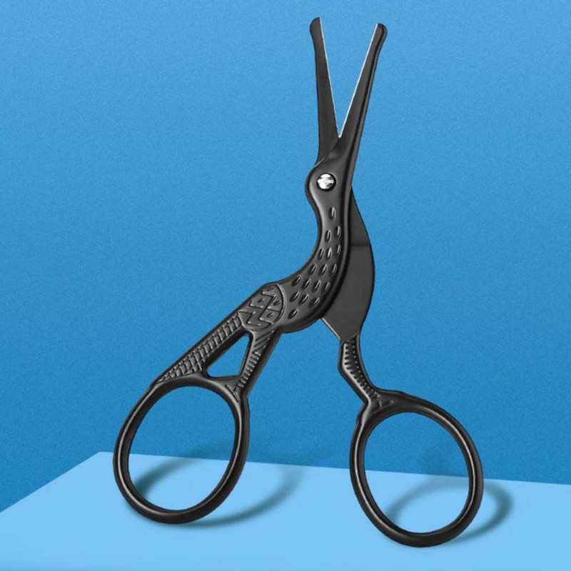 Instrumente Instrument de machiaj din oțel inoxidabil Macara Foarfece de frumusețe Trimmere de păr pentru nas Ras gene Epilator Tăiere sprâncene