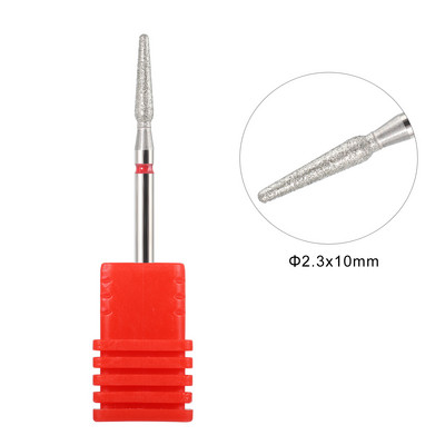 BNG Spear dijamantno svrdlo za nokte 3/32" rotirajući rezač čičaka Rezači za manikuru Dodatak za bušilice Alat za uljepšavanje zanoktica