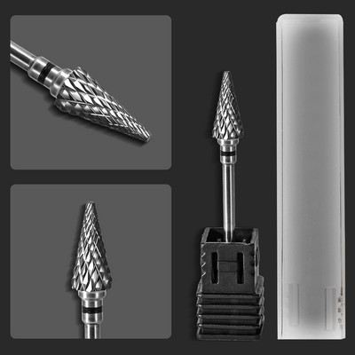 Izmērs C/F/M/XC/XF nagu urbji Profesionālie volframa nagu vīļu uzgaļi kāta urbjmašīna akrila nagiem mākslas noņemšanai