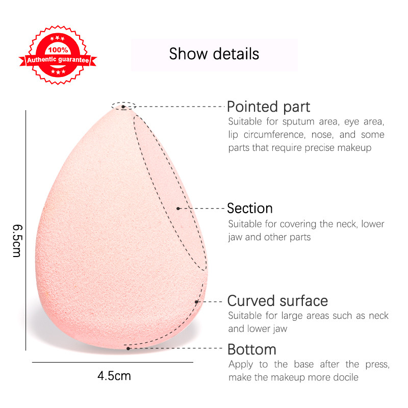Aplauzums Blender Cosmetic Puff Makeup Sponge Cushion Foundation Powder Sponge Beauty Tool Sieviešu kosmētikas piederumi